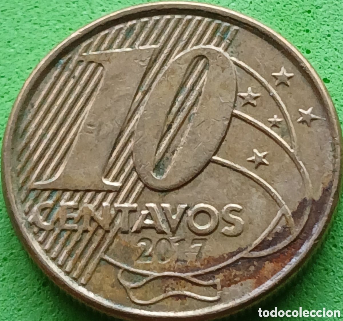 Monedas antiguas de Am&eacute;rica: Brasil 10 centavos 2017 km#649