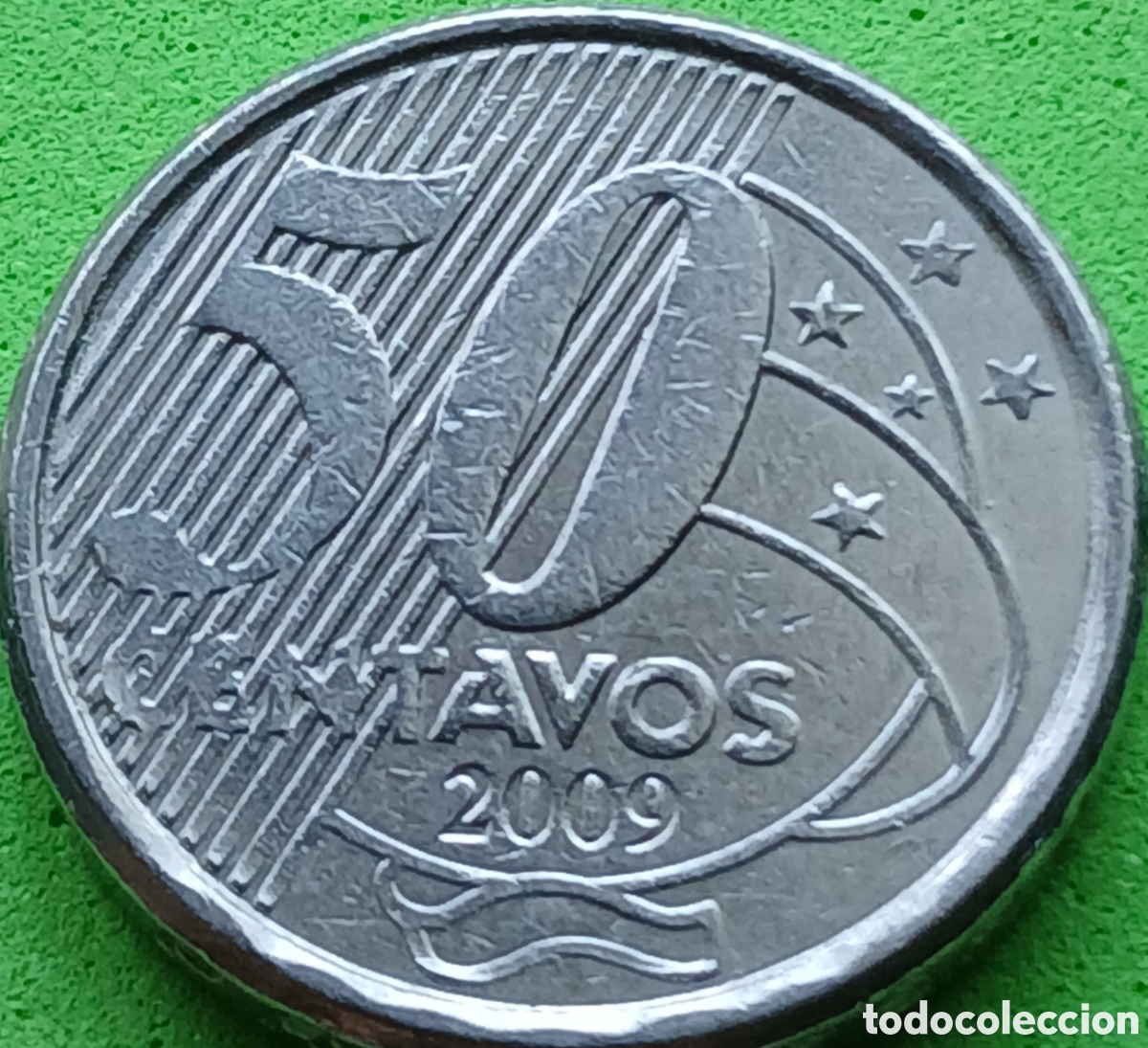 Monedas antiguas de Am&eacute;rica: Brasil 50 centavos 2009 km#651a
