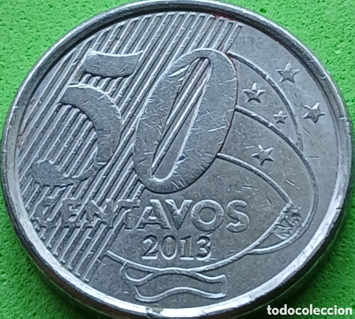 Monedas antiguas de Am&eacute;rica: Brasil 50 centavos 2013 km#651a