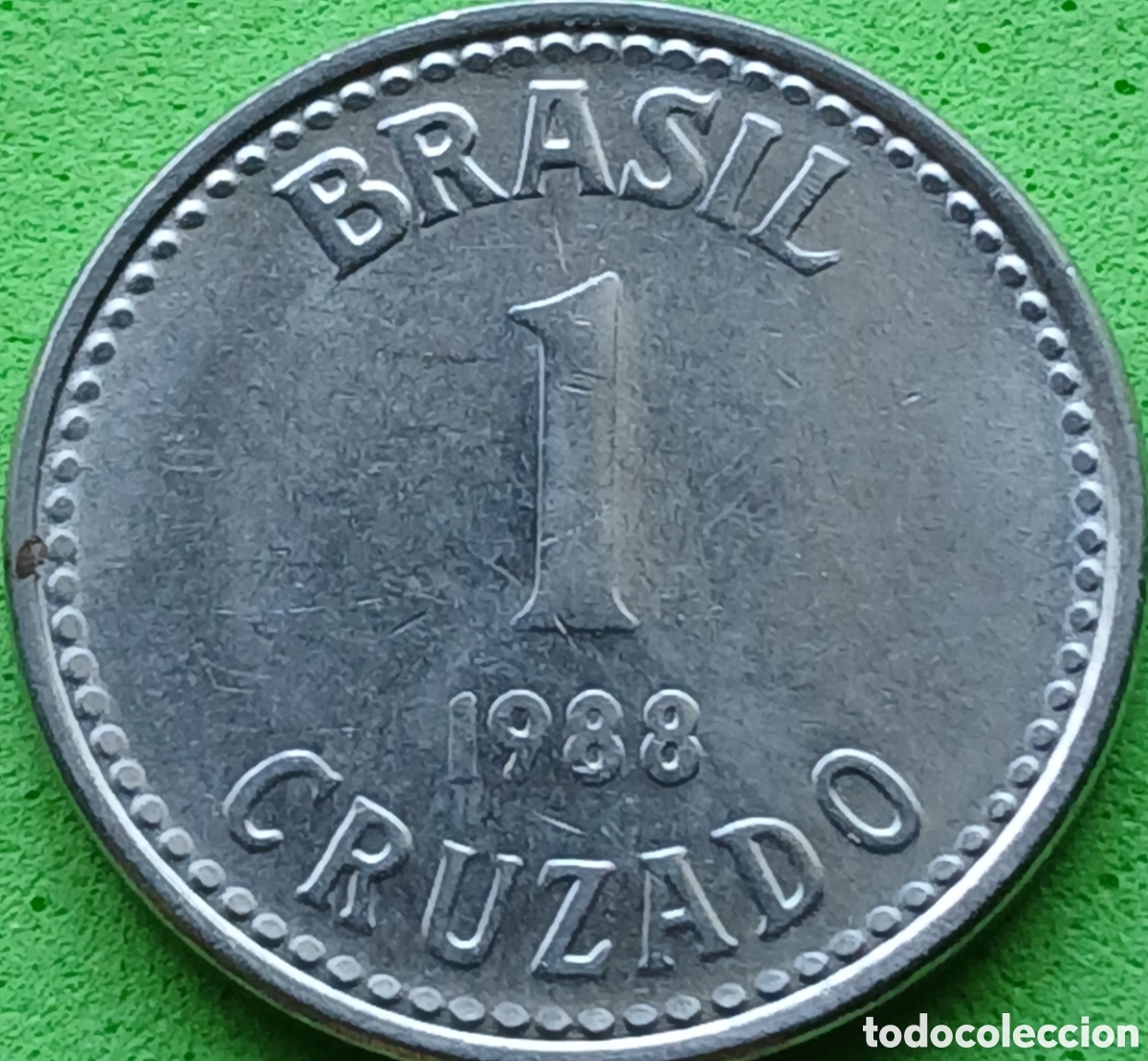 Monedas antiguas de Am&eacute;rica: Brasil 1 cruzado 1988 km#605