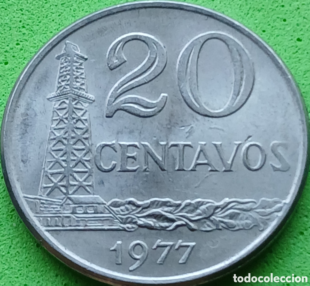 Monedas antiguas de Am&eacute;rica: Brasil 20 centavos 1977 km#579.1a