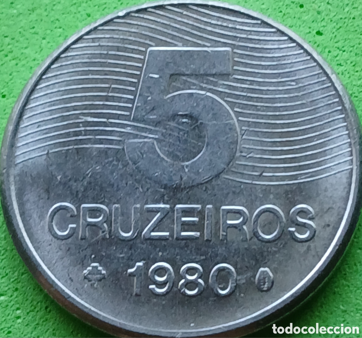 Monedas antiguas de Am&eacute;rica: Brasil 5 cruzeiros 1980 km#591