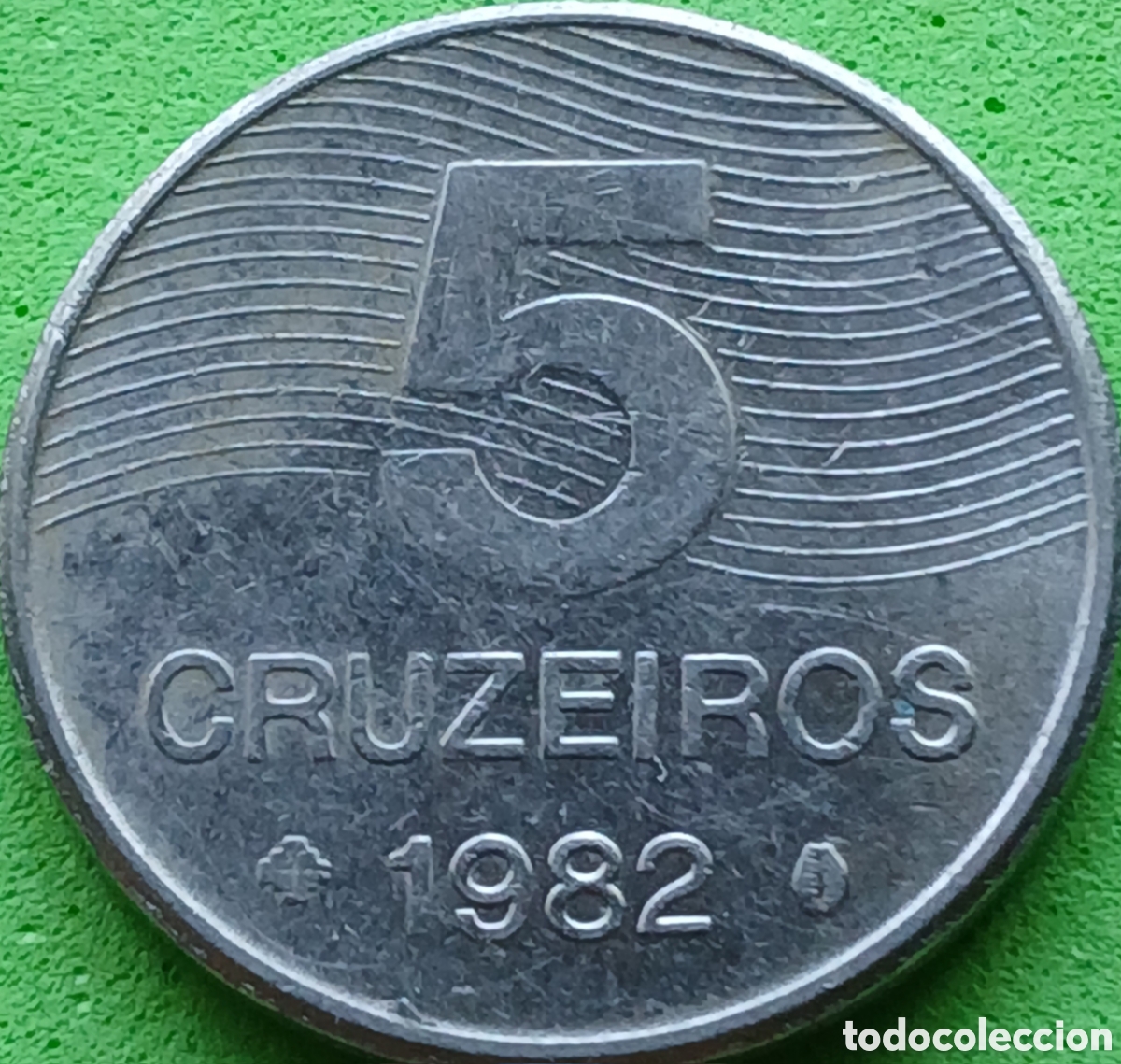 Monedas antiguas de Am&eacute;rica: Brasil 5 cruzeiros 1982 km#591