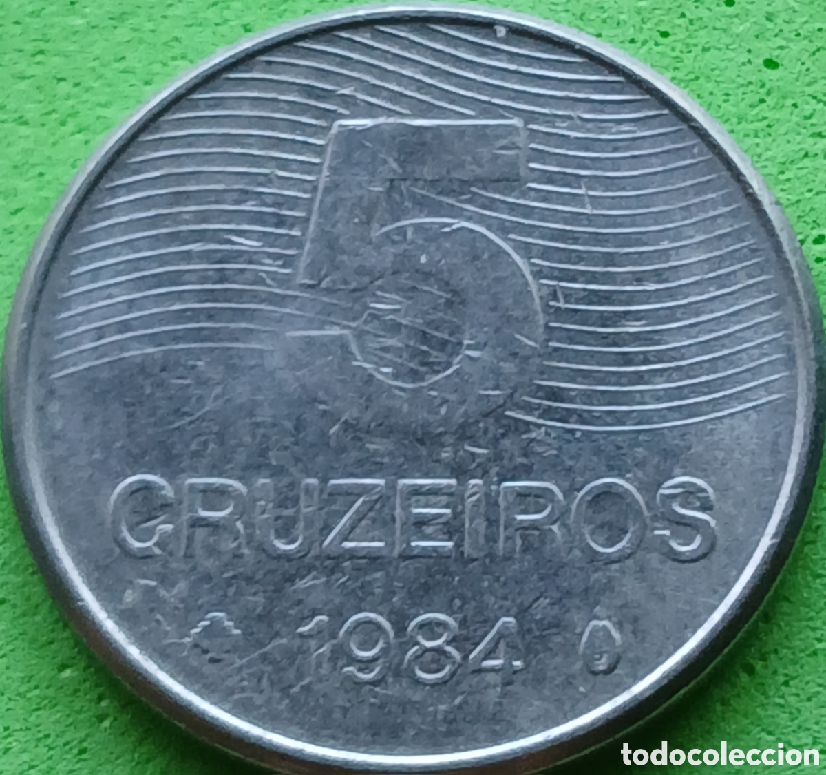 Monedas antiguas de Am&eacute;rica: Brasil 5 cruzeiros 1984 km#591