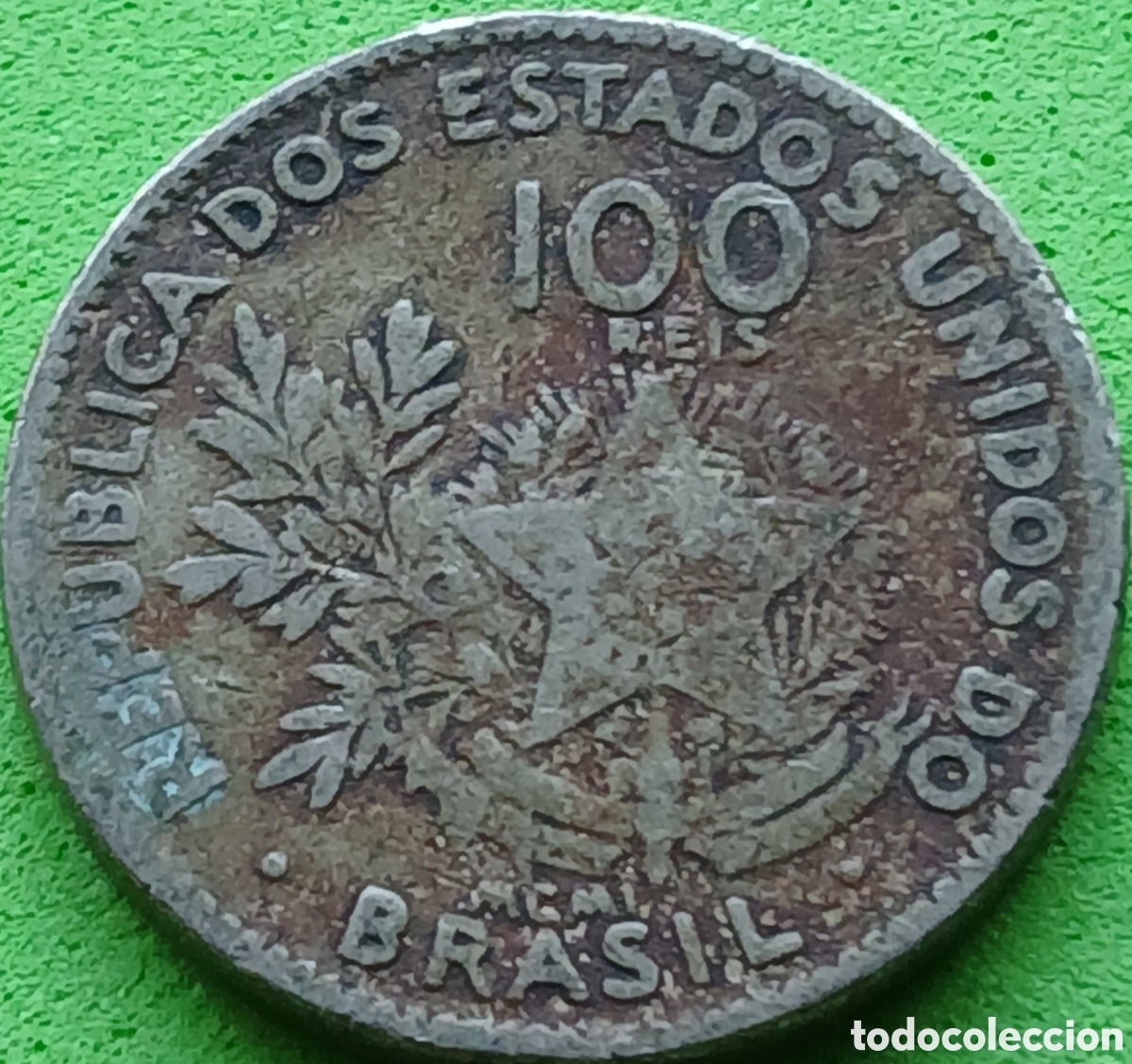 Monedas antiguas de Am&eacute;rica: Brasil 100 reis 1901 km#503