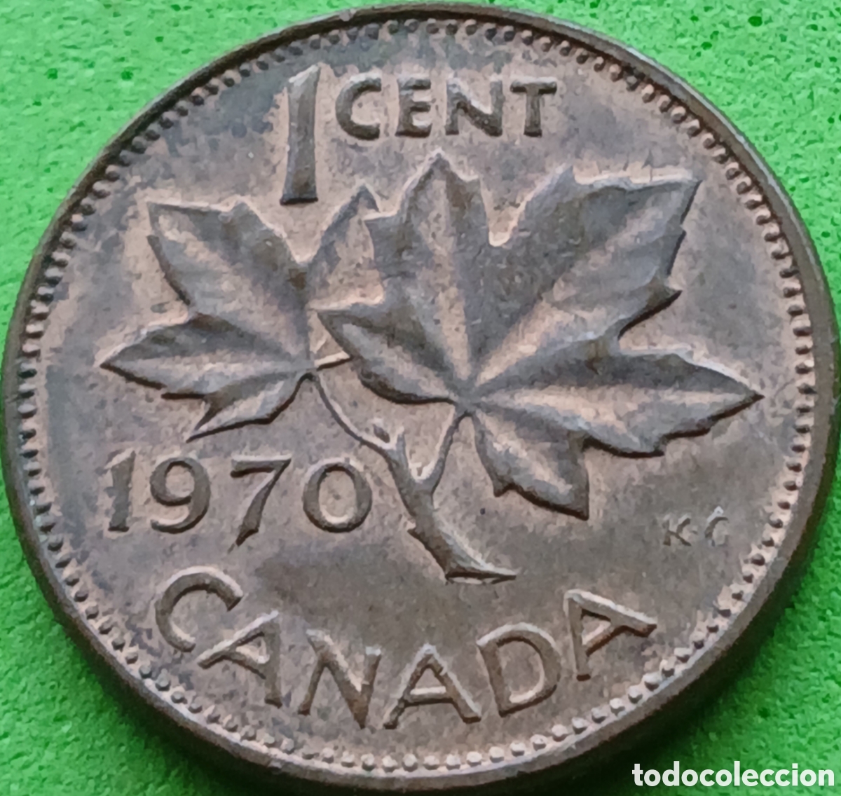Monnaies anciennes d'Am&eacute;rique: Canad&aacute; 1 cent 1970 km#59