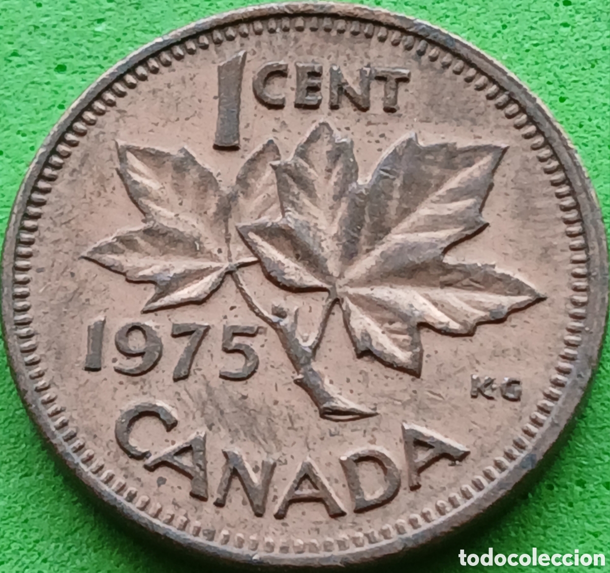 Monedas antiguas de Am&eacute;rica: Canad&aacute; 1 cent 1975 km#59