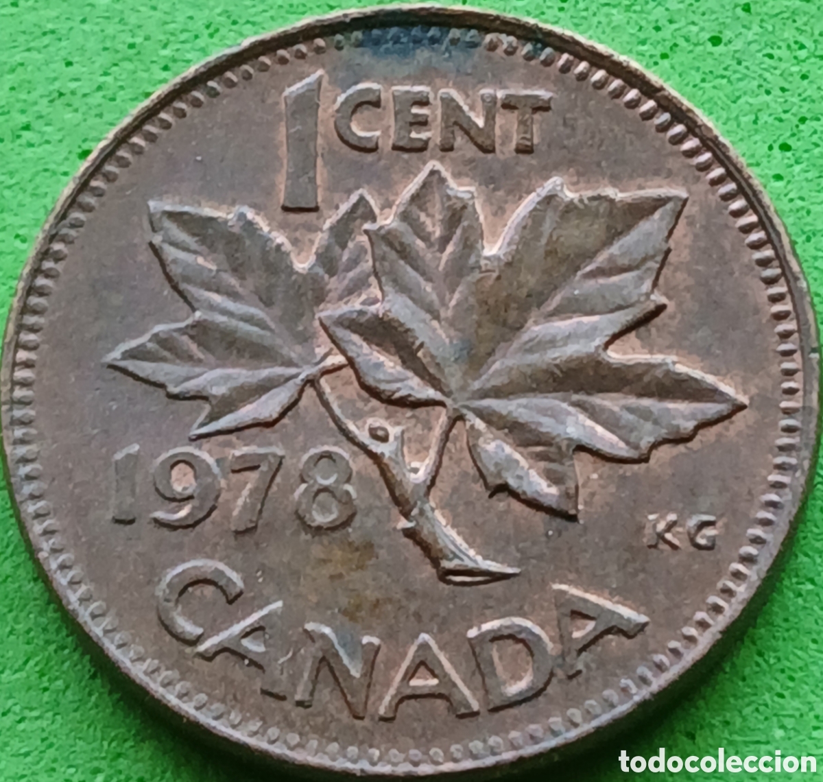 Monedas antiguas de Am&eacute;rica: Canad&aacute; 1 cent 1978 km#59