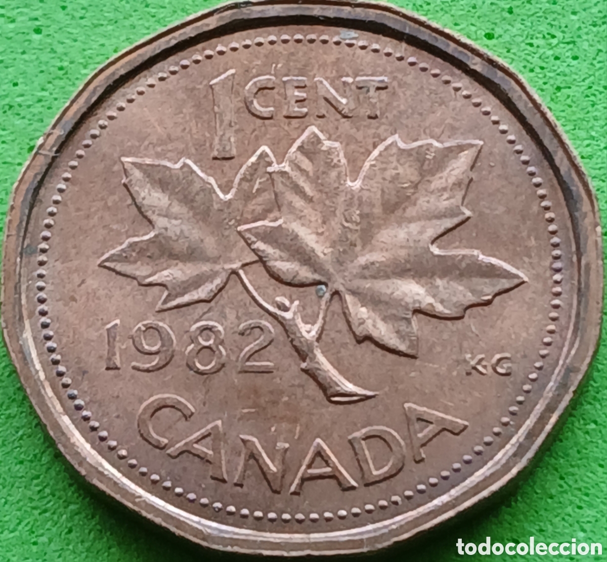Monedas antiguas de Am&eacute;rica: Canad&aacute; 1 cent 1982 km#132