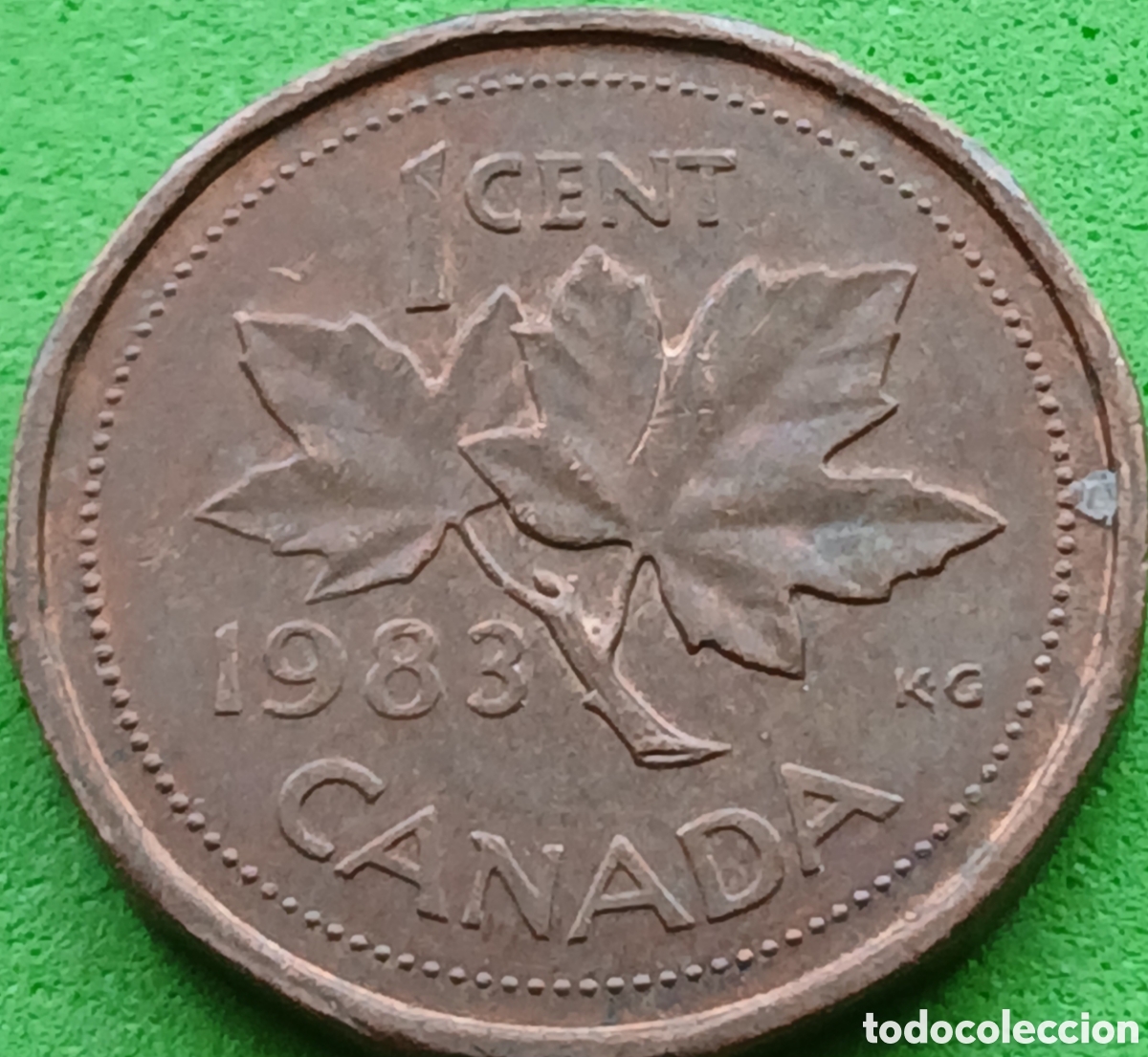 Monedas antiguas de Am&eacute;rica: Canad&aacute; 1 cent 1983 km#132