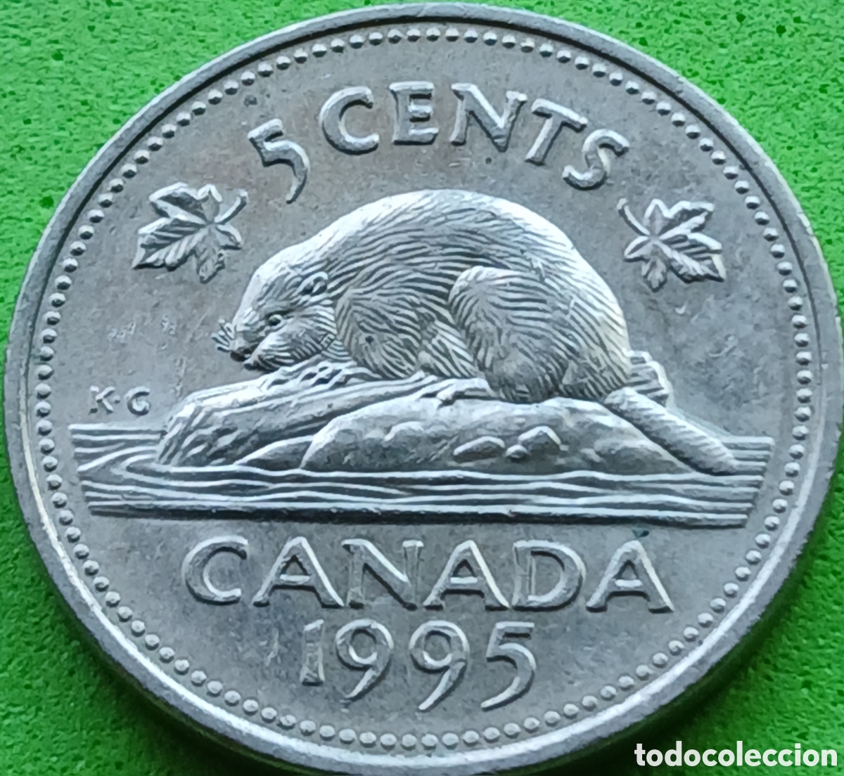 Monedas antiguas de Am&eacute;rica: Canad&aacute; 5 cents 1995 km#182