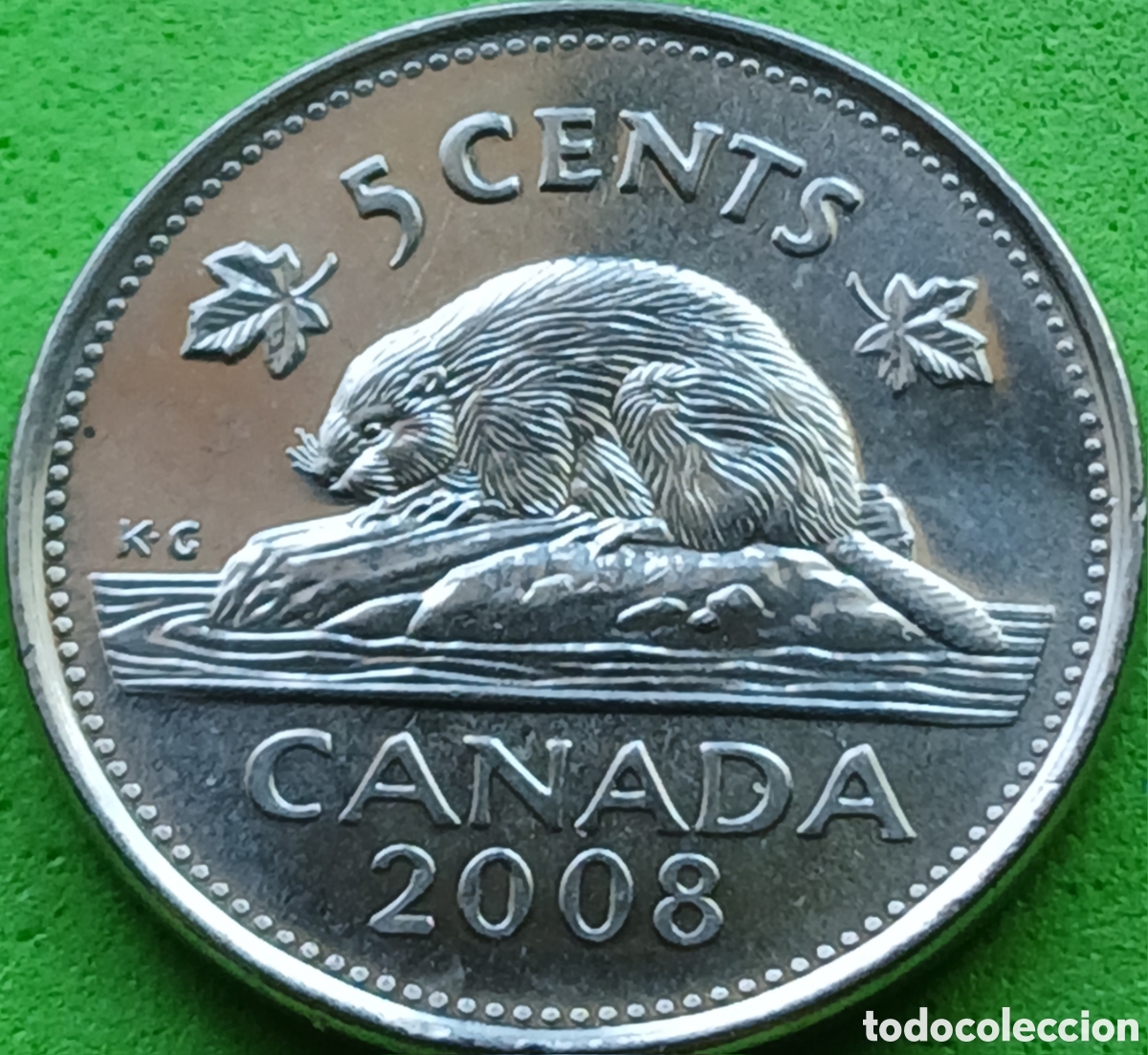 Monedas antiguas de Am&eacute;rica: Canad&aacute; 5 cents 2008 km#491