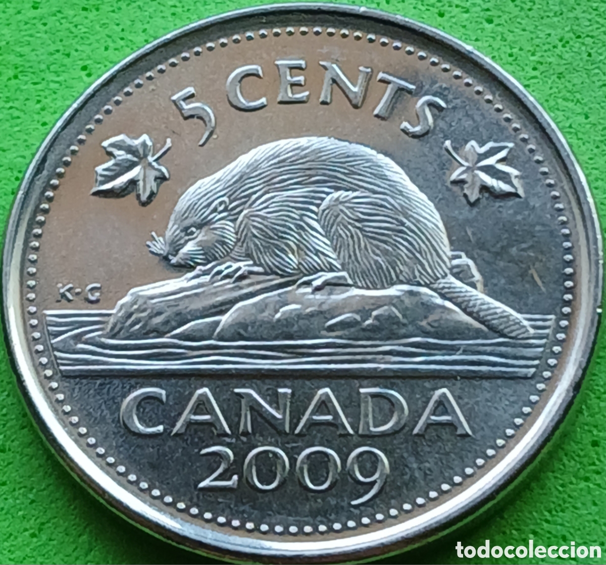 Monedas antiguas de Am&eacute;rica: Canad&aacute; 5 cents 2009 km#491