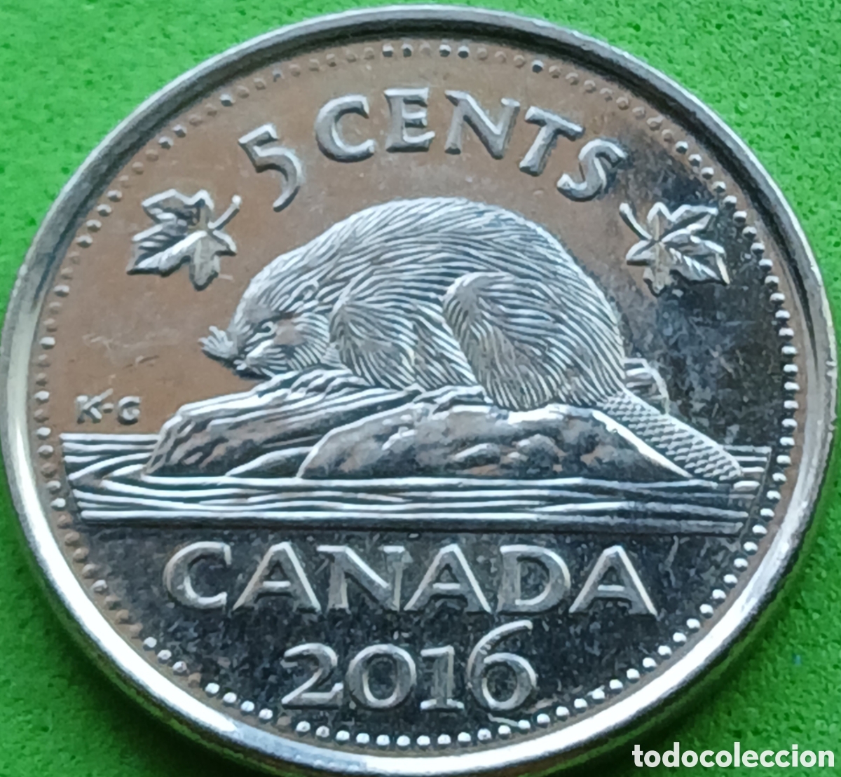 Monedas antiguas de Am&eacute;rica: Canad&aacute; 5 cents 2016 km#491