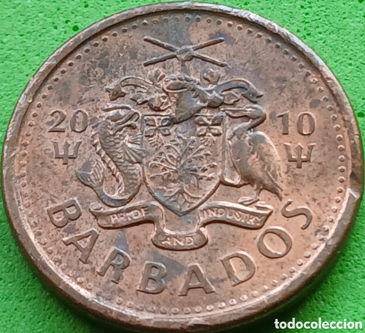 Monedas antiguas de Am&eacute;rica: Barbados one cent 2010 km#10b