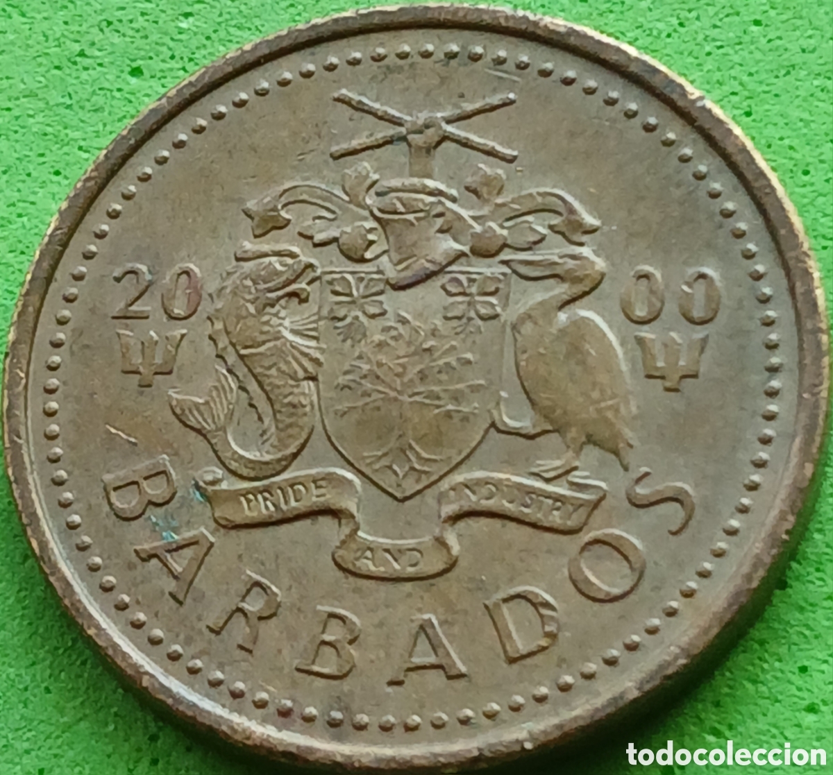 Monedas antiguas de Am&eacute;rica: Barbados five cents 2000 km#11