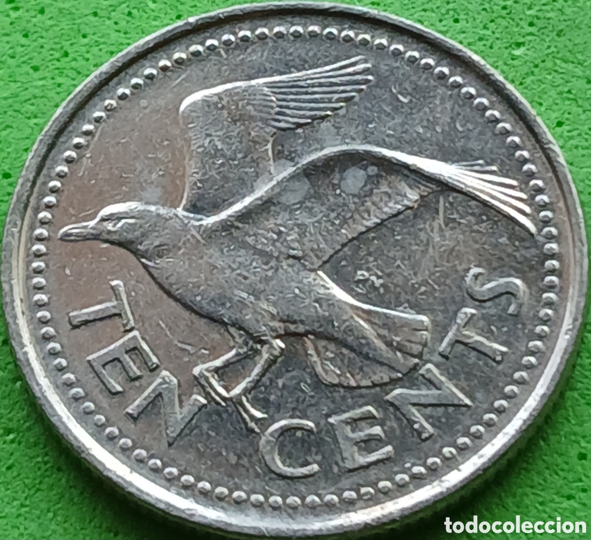 Monedas antiguas de Am&eacute;rica: Barbados ten cents 2004 km#12