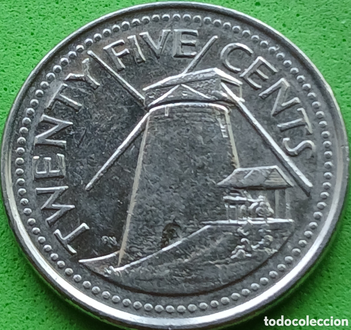Monedas antiguas de Am&eacute;rica: Barbados 25 cents 2008 km#13a