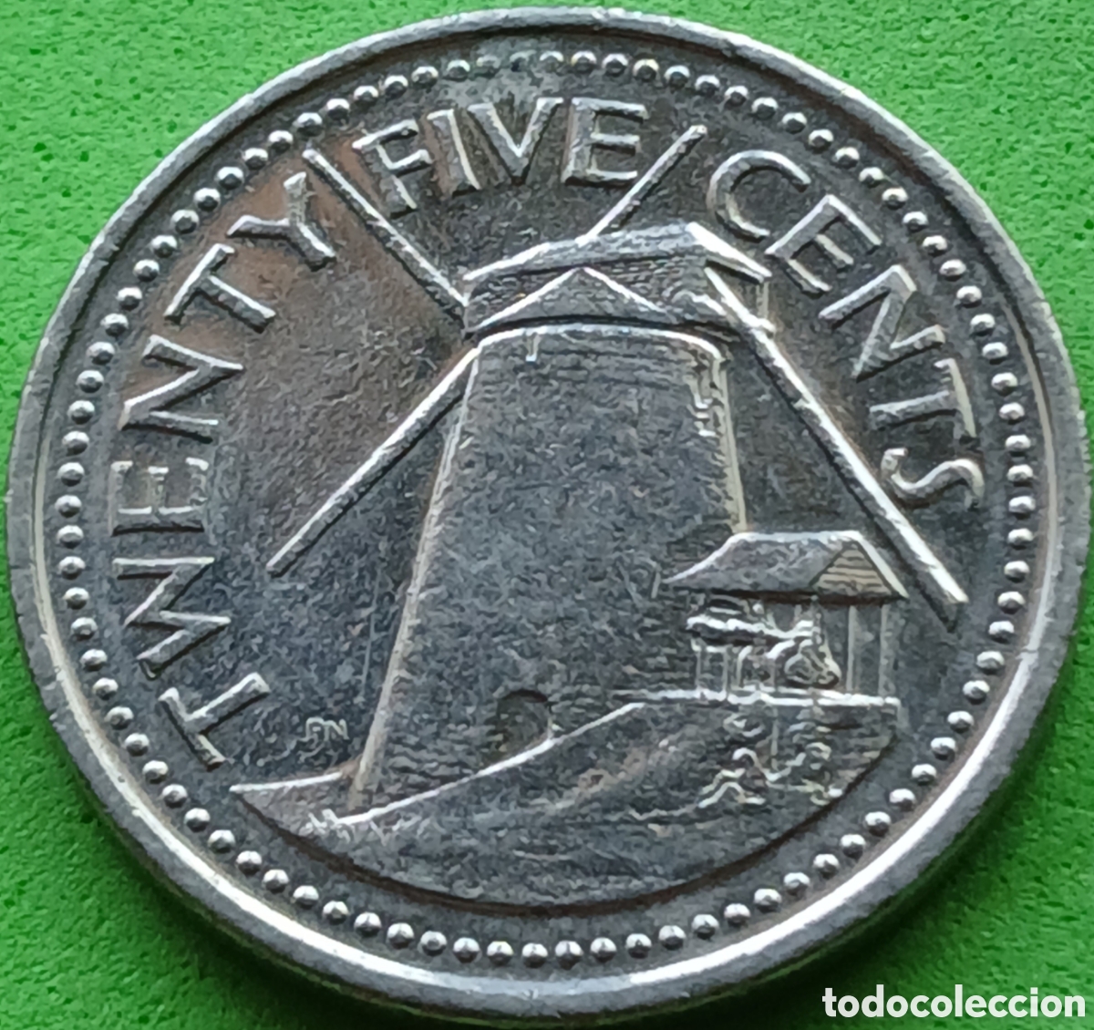 Monedas antiguas de Am&eacute;rica: Barbados 25 cents 2009 km#13a