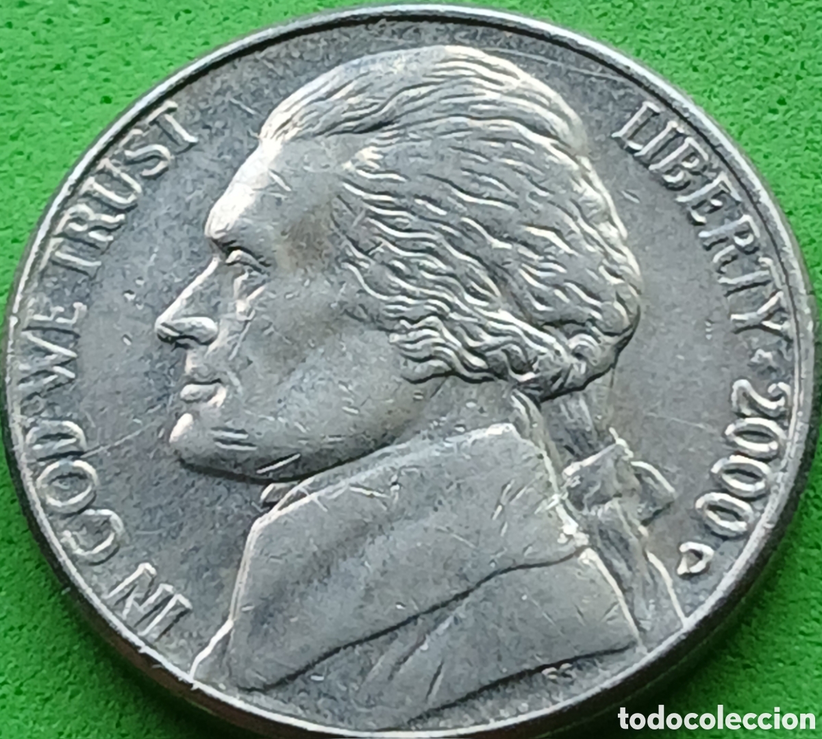 Monedas antiguas de Am&eacute;rica: USA five cents 2000 D km#A192