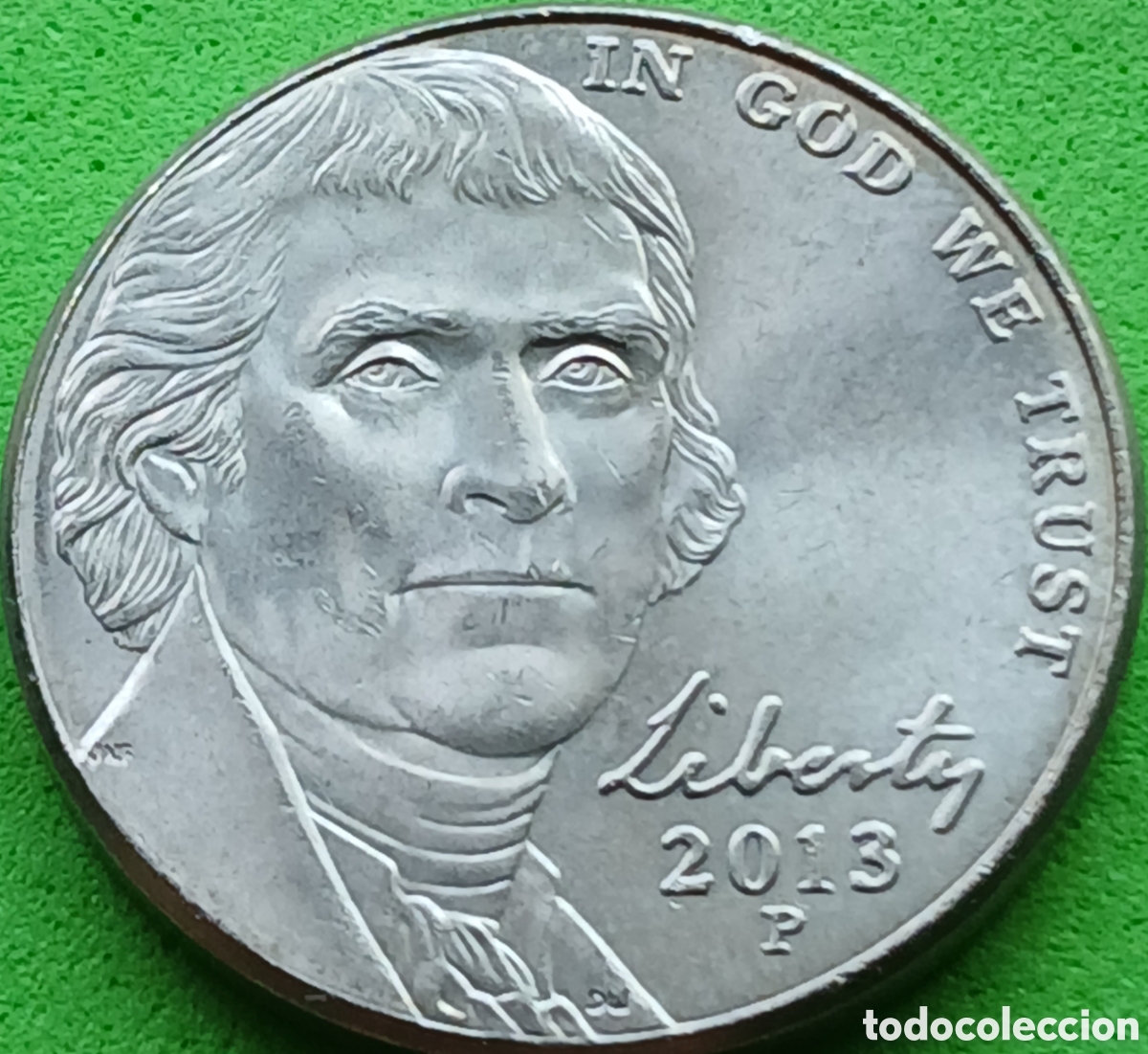 Monedas antiguas de Am&eacute;rica: USA five cents 2013 P km#381