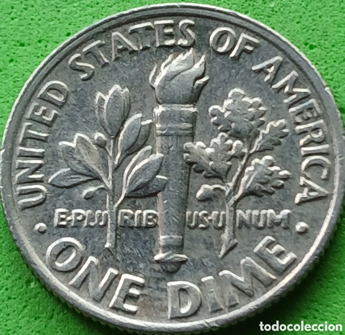 Monedas antiguas de Am&eacute;rica: USA one dime 1987 P km#195a