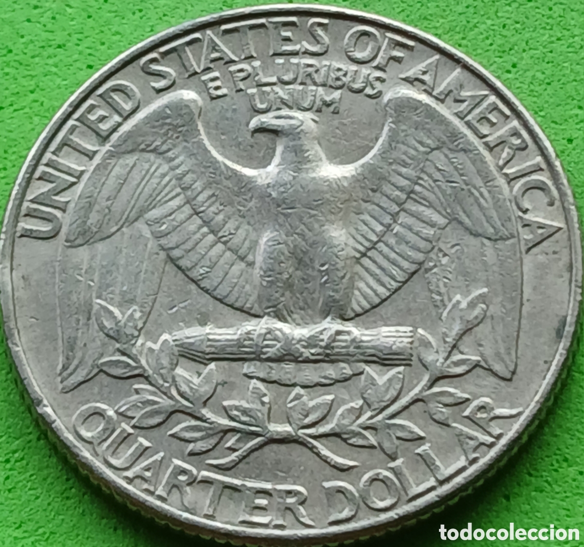 Monedas antiguas de Am&eacute;rica: USA quarter dollar 1989 P km#164a