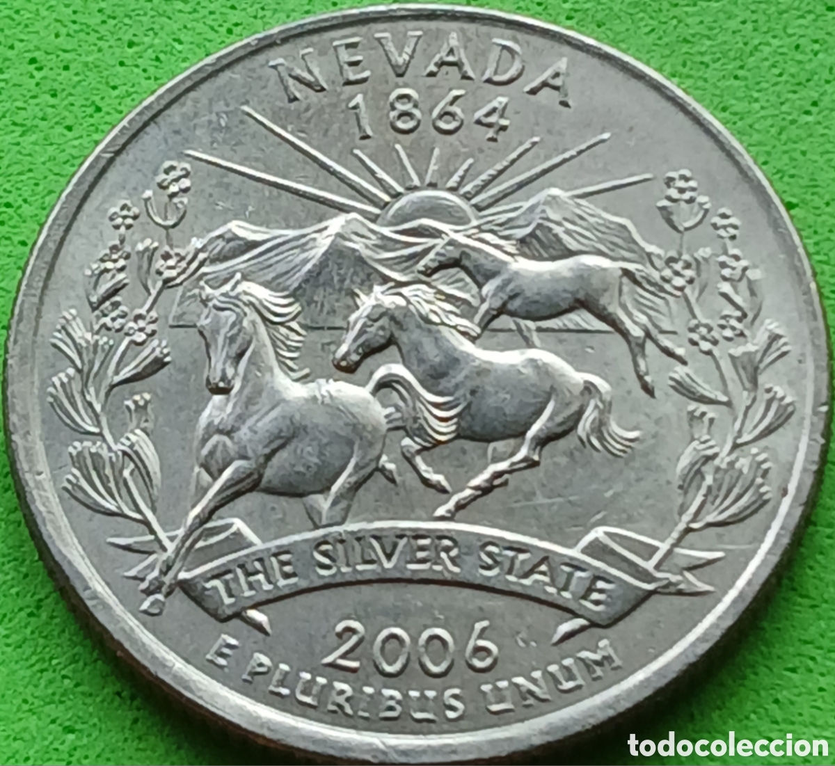 Monedas antiguas de Am&eacute;rica: USA quarter dollar 2006 P km#382 Nevada