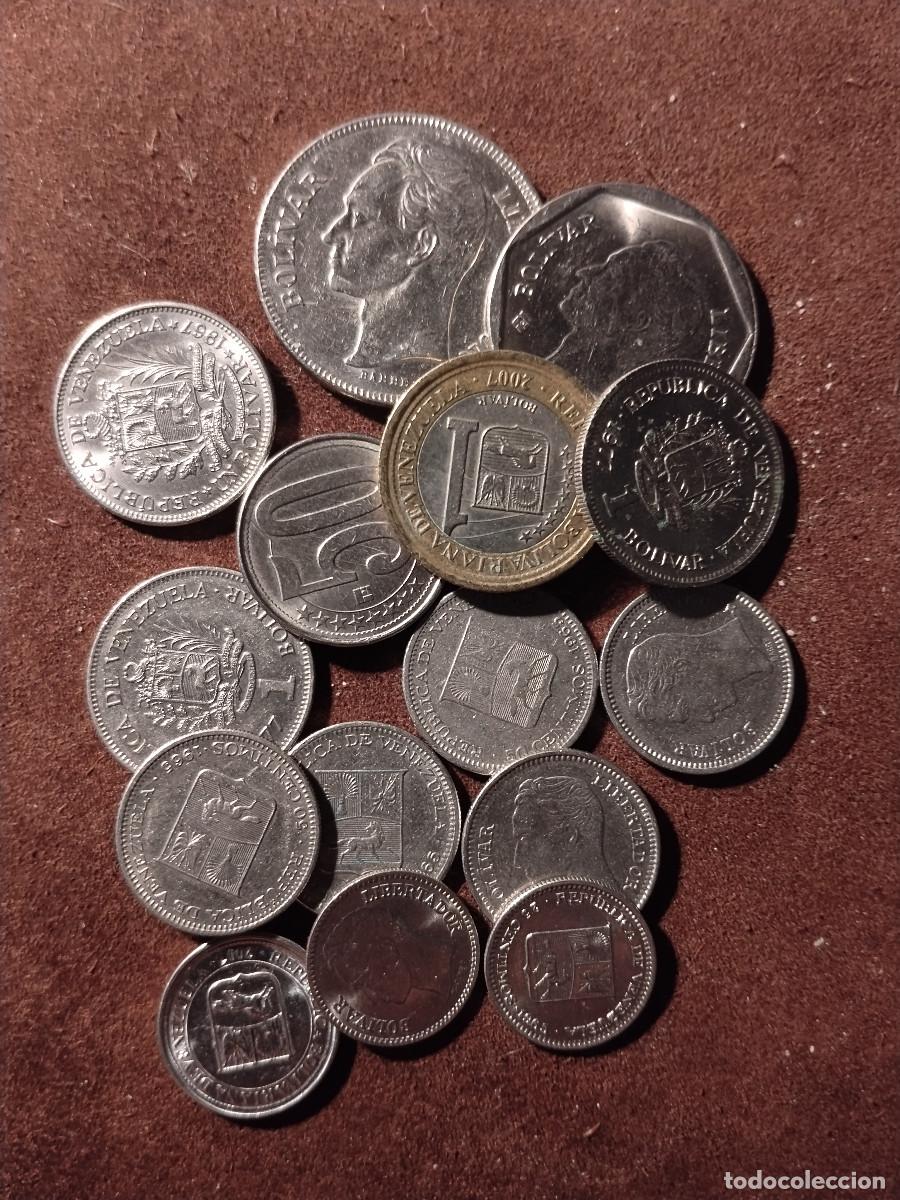 Monedas antiguas de Am&eacute;rica: Lote de 15 monedas de Venezuela