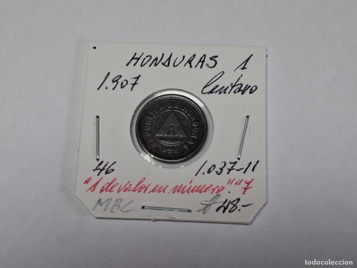 Monedas antiguas de Am&eacute;rica: 1 CENTAVO de 1907 KM 46 HONDURAS en MBC