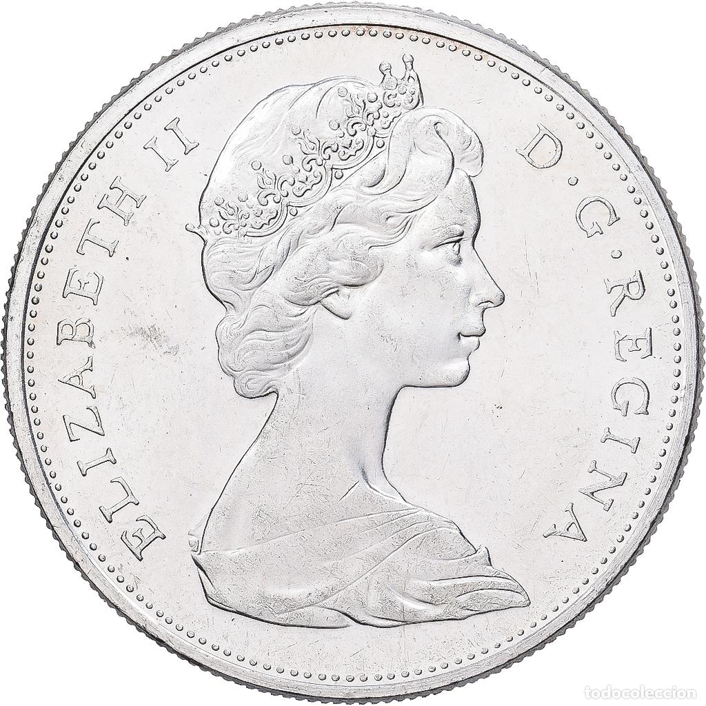 Monedas antiguas de Am&eacute;rica: [#1509840] Canad&aacute;, Elizabeth II, Dollar, 1965, Royal Canadian Mint, Plata, EBC+, KM:64.1