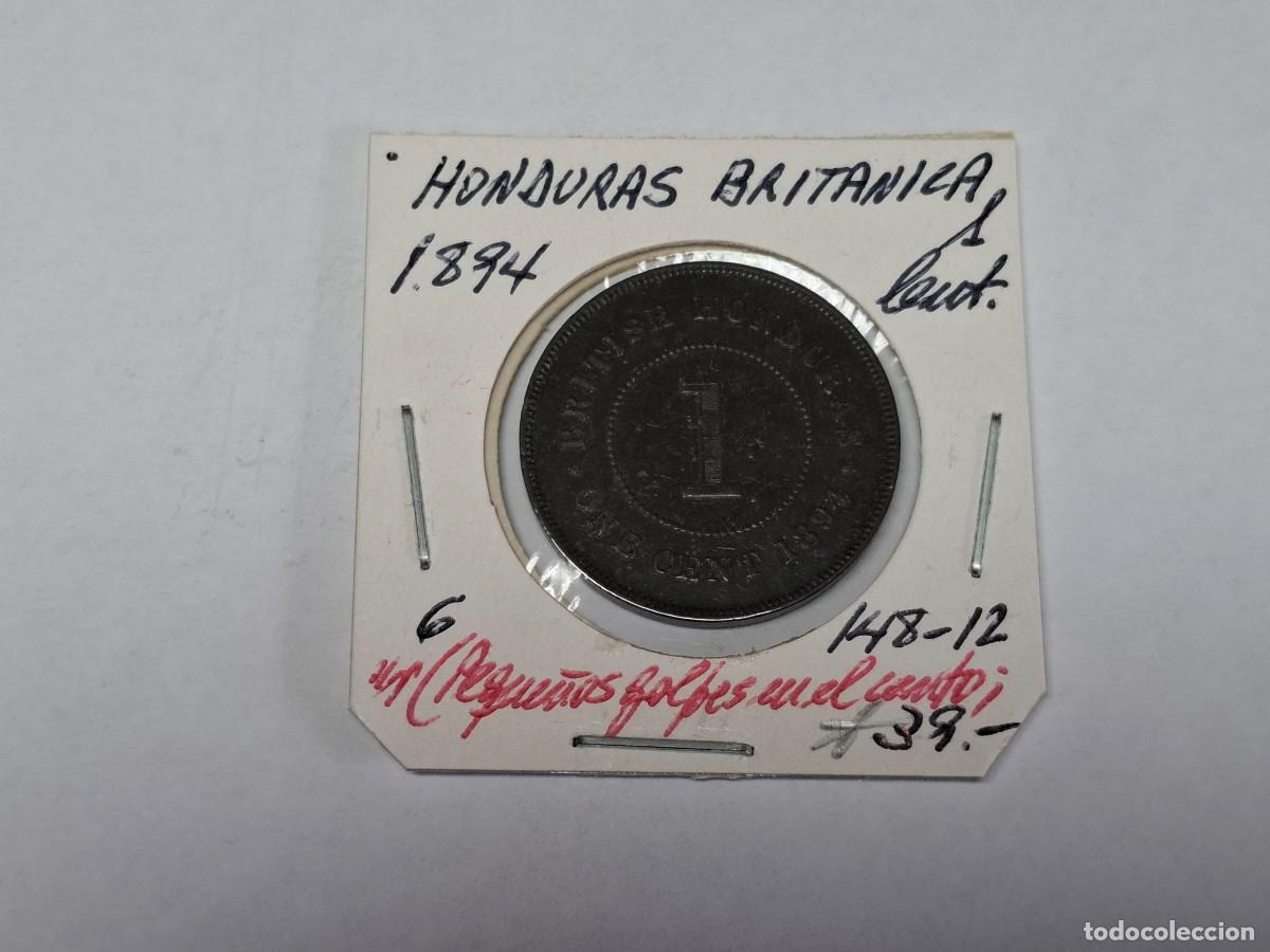 Monedas antiguas de Am&eacute;rica: 1 CENTS de 1894 KM 6 HONDURAS BRITANICA en MBC
