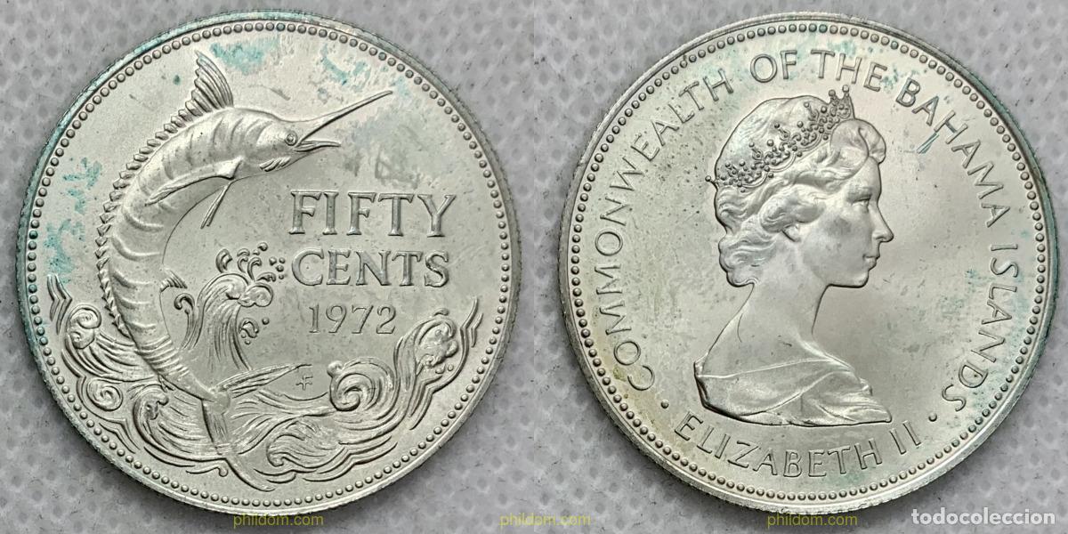 Monedas antiguas de Am&eacute;rica: 2597 BAHAMAS 1972 BAHAMAS 5 CENTS 1972