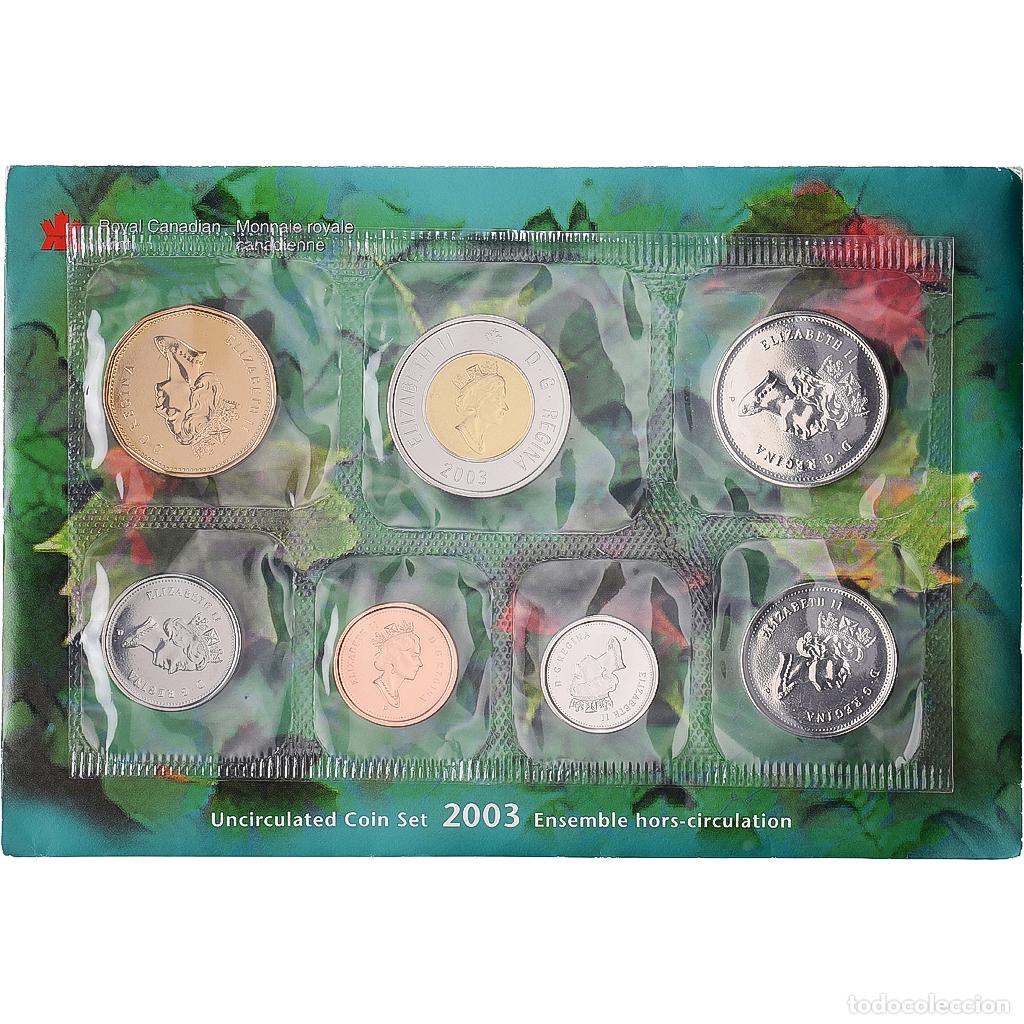 Monedas antiguas de Am&eacute;rica: [#1545632] Canad&aacute;, 1 cent to 2 dollars, 2003, Royal Canadian Mint, S&eacute;rie BU, Sin