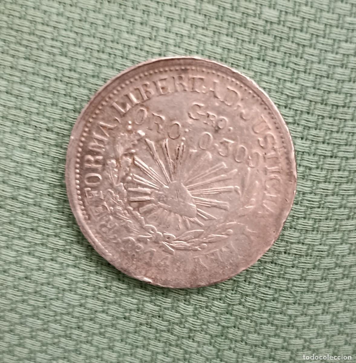 Monedas antiguas de Am&eacute;rica: Peso mexicano de 1914 - Foto 5
