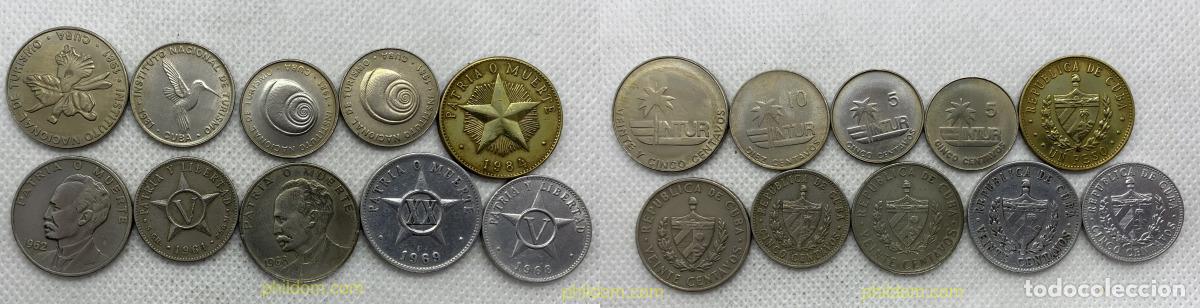 Monedas antiguas de Am&eacute;rica: 2750 CUBA 2022 LOT 10 MONEDES CUBA