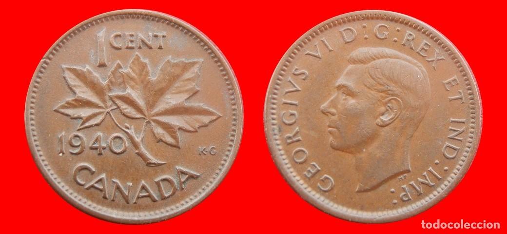 Monedas antiguas de Am&eacute;rica: 1 CENTAVO 1940 CANADA-151634