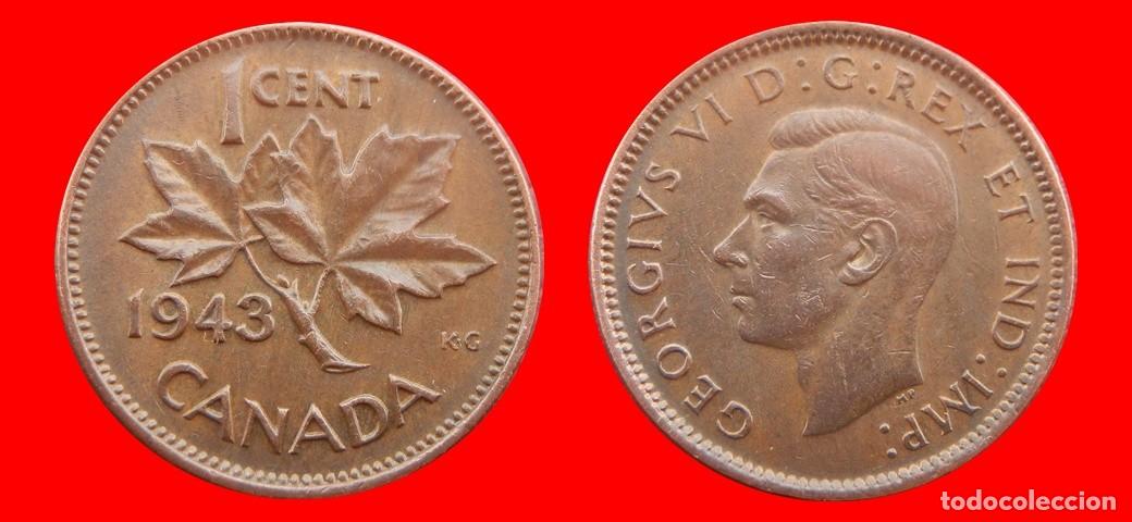 Monedas antiguas de Am&eacute;rica: 1 CENTAVO 1943 CANADA-151637