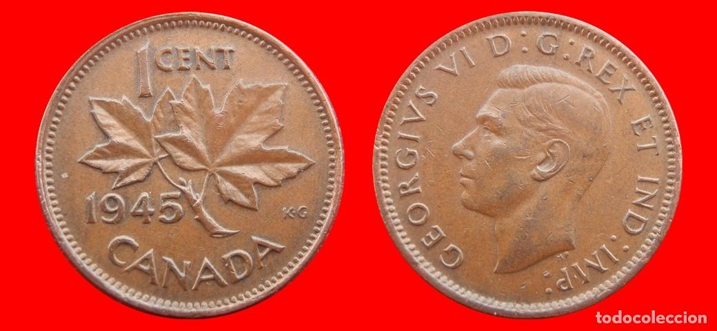 Monedas antiguas de Am&eacute;rica: 1 CENTAVO 1945 CANADA-151639