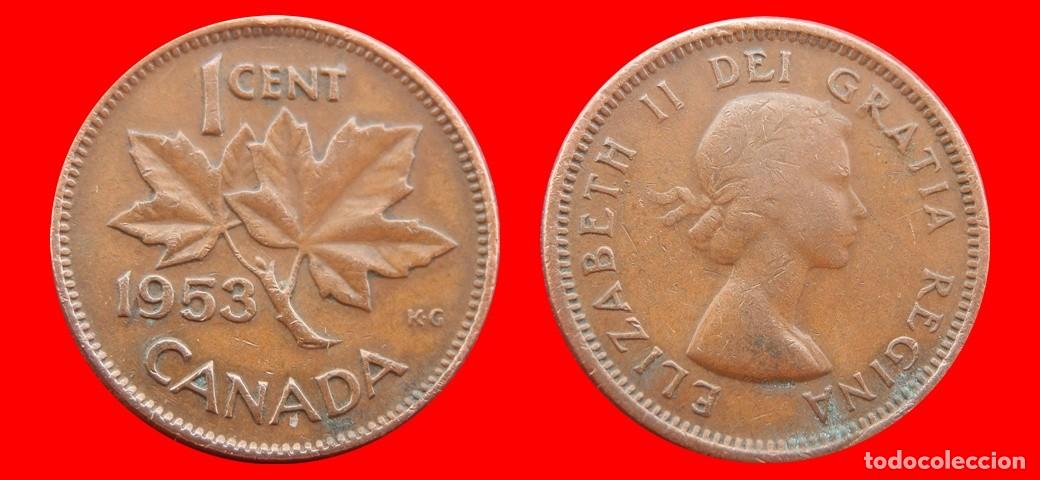 Monedas antiguas de Am&eacute;rica: 1 CENTAVO 1953 CANADA-151645
