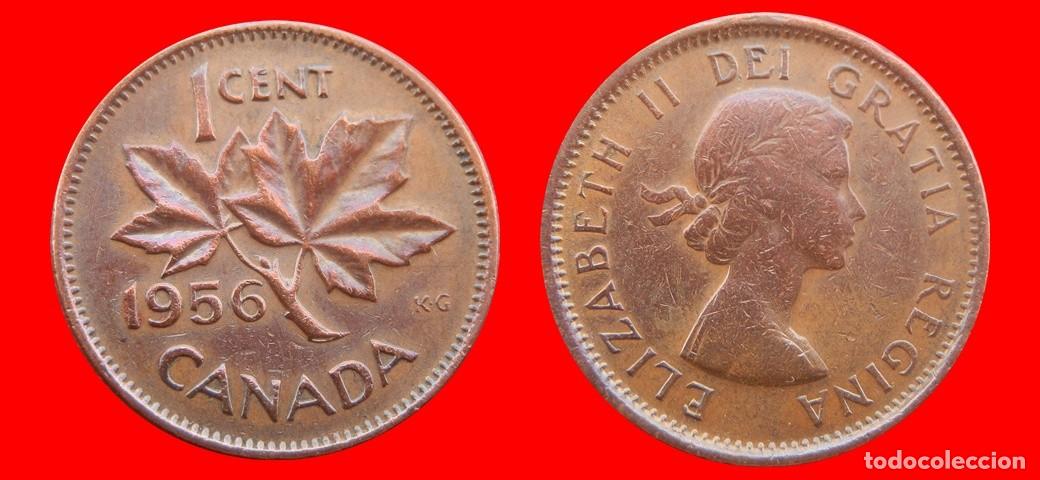 Monedas antiguas de Am&eacute;rica: 1 CENTAVO 1956 CANADA-151646