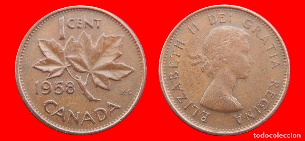 Monedas antiguas de Am&eacute;rica: 1 CENTAVO 1958 CANADA-151648