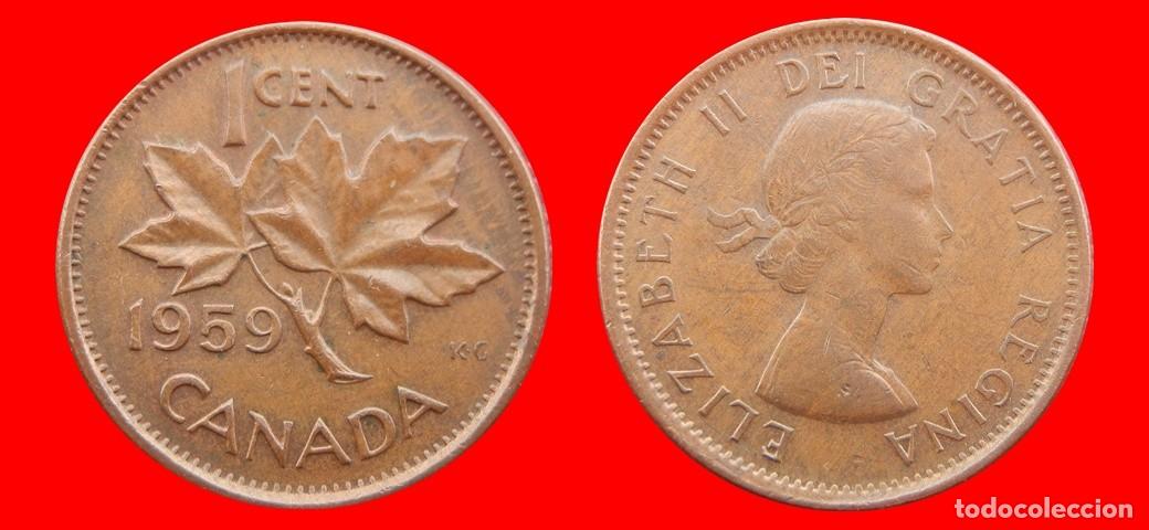 Monedas antiguas de Am&eacute;rica: 1 CENTAVO 1959 CANADA-151649
