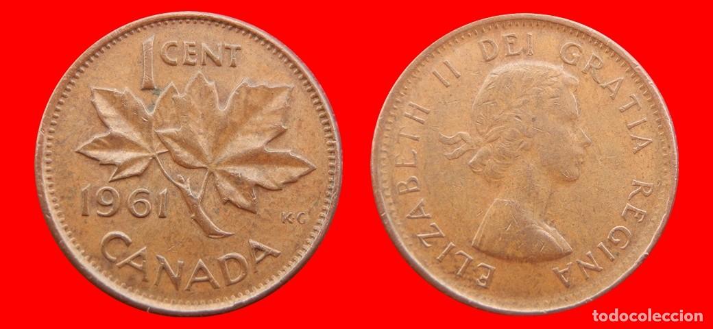 Monedas antiguas de Am&eacute;rica: 1 CENTAVO 1961 CANADA-151650