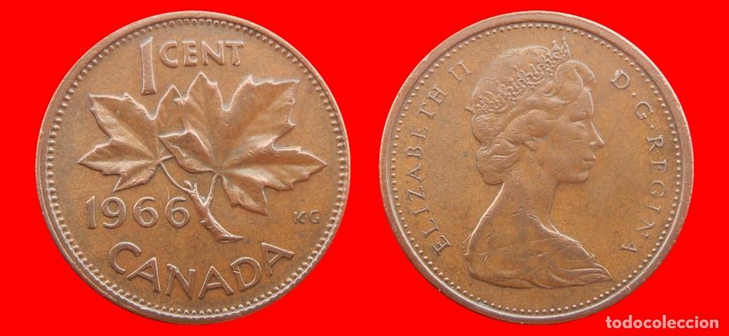 Monedas antiguas de Am&eacute;rica: 1 CENTAVO 1966 CANADA-151651