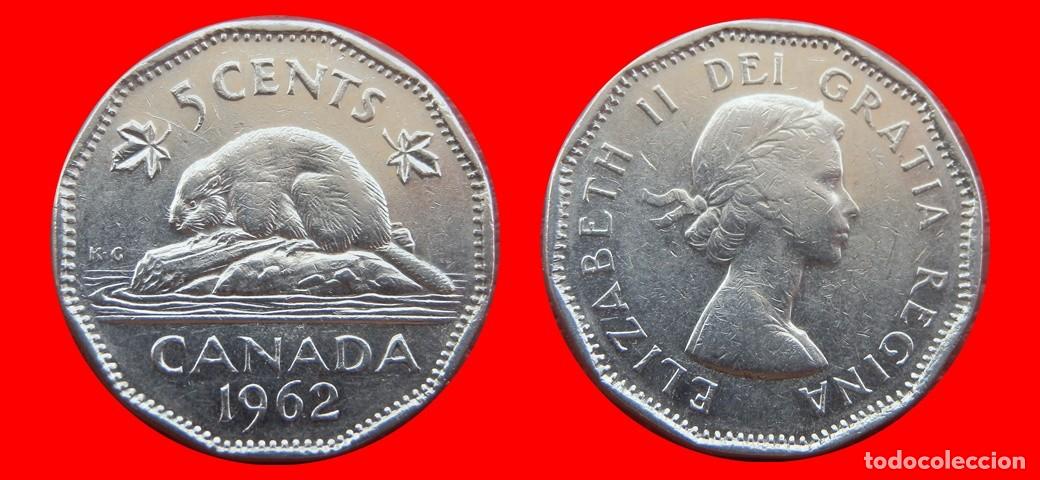 Monedas antiguas de Am&eacute;rica: 5 CENTAVOS 1962 CANADA-151656
