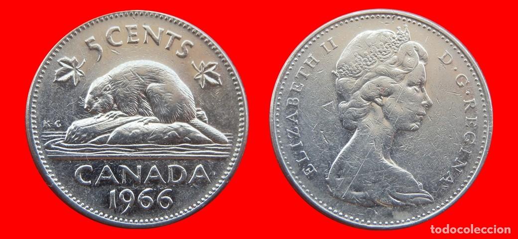 Monedas antiguas de Am&eacute;rica: 5 CENTAVOS 1966 CANADA-151657