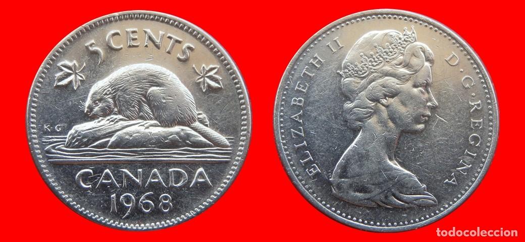 Monedas antiguas de Am&eacute;rica: 5 CENTAVOS 1968 CANADA-151658