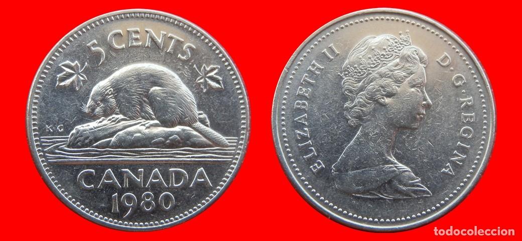 Monedas antiguas de Am&eacute;rica: 5 CENTAVOS 1980 CANADA-151660