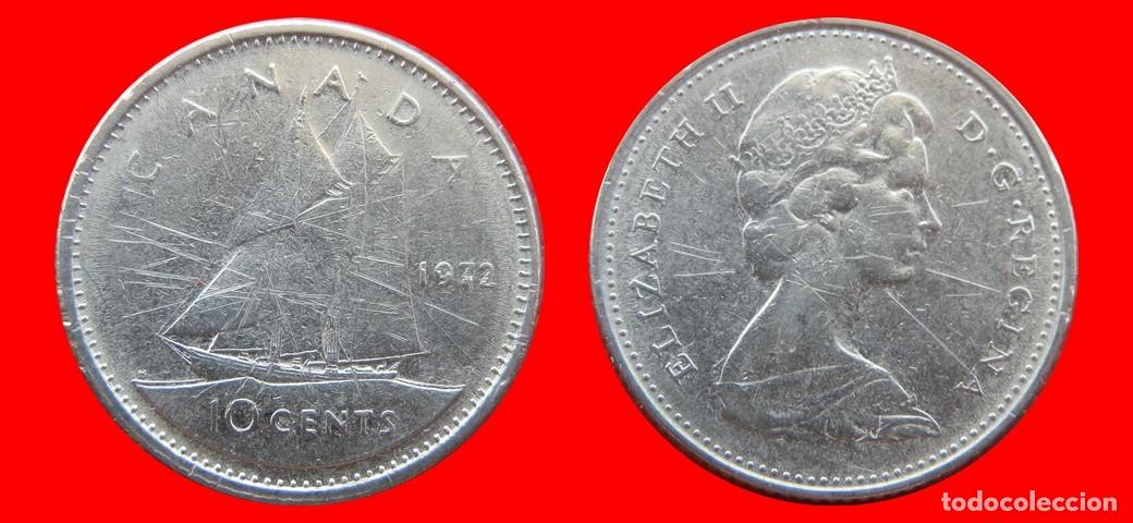 Monedas antiguas de Am&eacute;rica: 10 CENTAVOS 1972 CANADA-151671